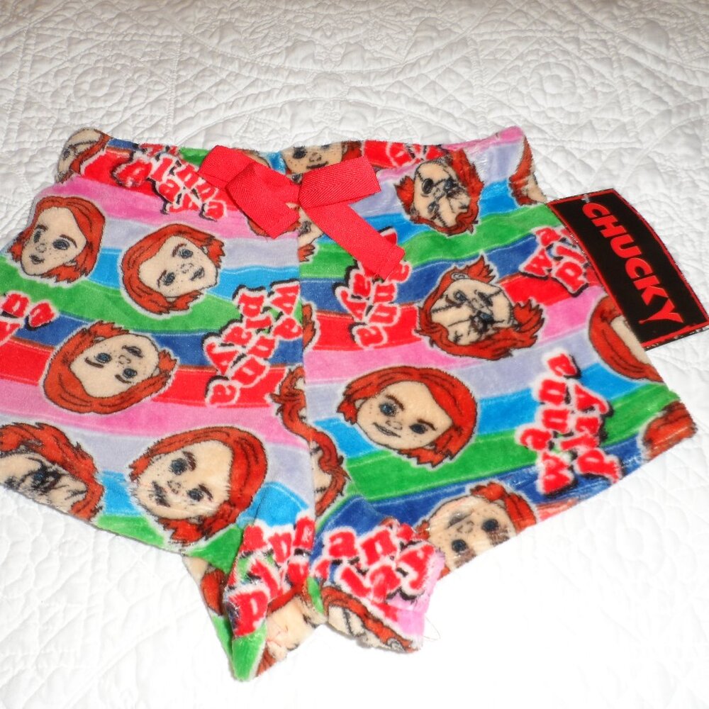Chucky Wanna Play Womens Shorts size Small-- NWT
